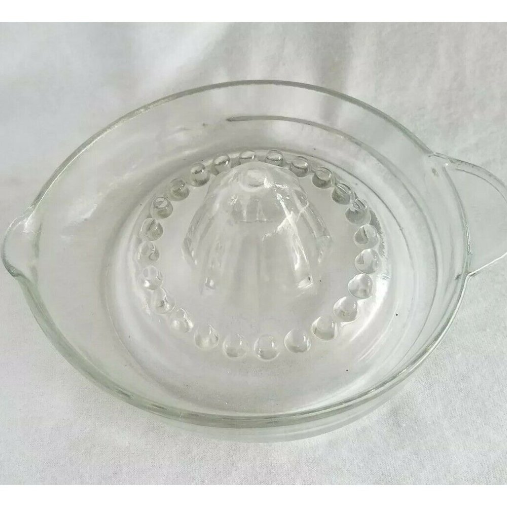 VTG GLASS CITRUS REAMER BAR KITCHEN MARKED MEXICO TPC